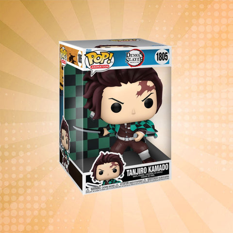 Funko Pop! Demon Slayer Tanjiro Kamado Jumbo Vinyl Figure #1805 Funko Pop! Demon Slayer Tanjiro Kamado Jumbo Vinyl Figure #1805