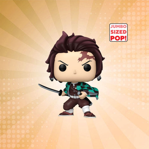 Funko Pop! Demon Slayer Tanjiro Kamado Jumbo Vinyl Figure #1805 Funko Pop! Demon Slayer Tanjiro Kamado Jumbo Vinyl Figure #1805