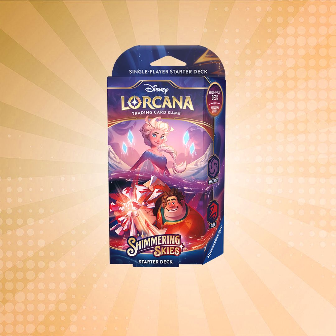 Lorcana TCG: Shimmering Skies Starter Deck (Amethyst & Ruby) Magic Chest Lorcana TCG: Shimmering Skies Starter Deck (Amethyst & Ruby) Magic Chest
