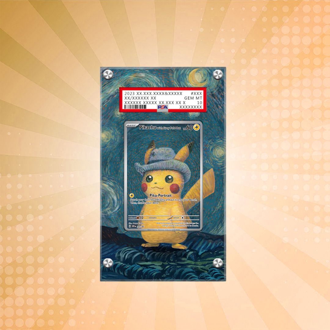pokemon card pikachu with grey felt hat Hot! Rating 10 2023 EN 085 Pikachu/Grey SVP Card Black Star Promos 3 Acrylic Layers Pikachu with Grey Felt Hat: