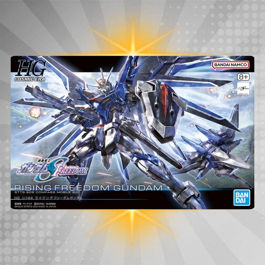 Gundam HG Rising Freedom 1/144 – SEED Freedom – Bandai Gundam HG Rising Freedom 1/144 – SEED Freedom – Bandai