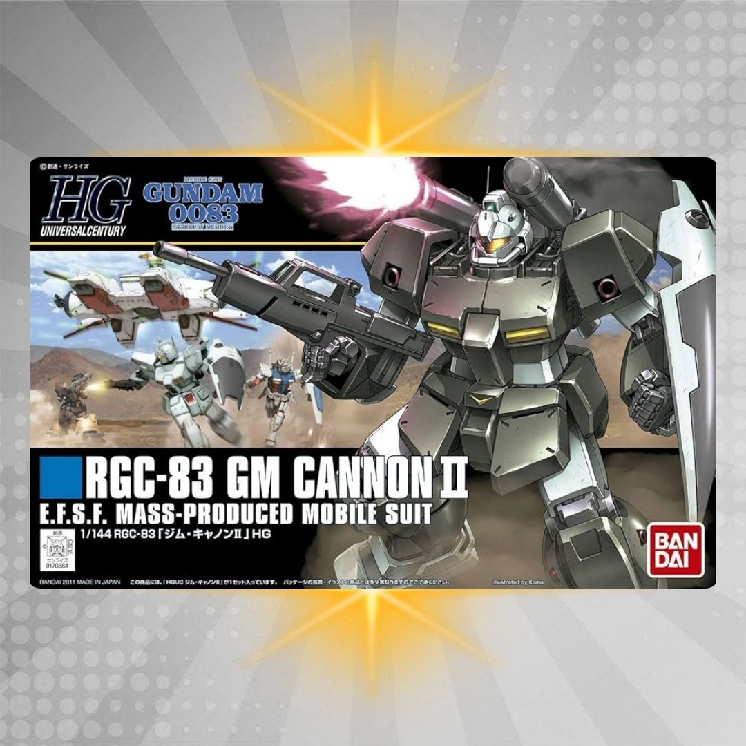 Bandai HGUC 1/144 #125 GM Cannon II Model Kit