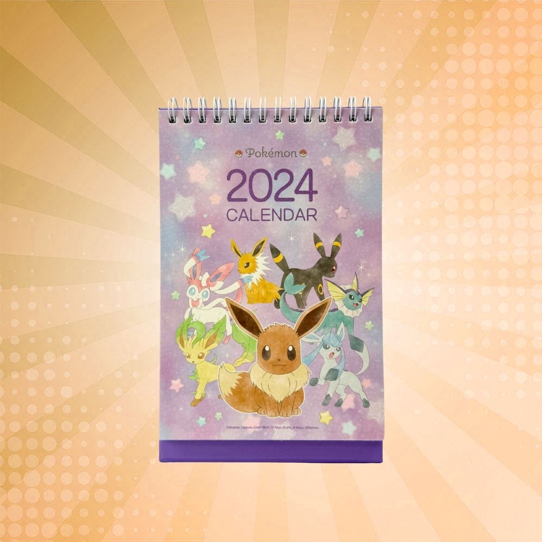 2024 Eevee Pokémon Desk Calendar