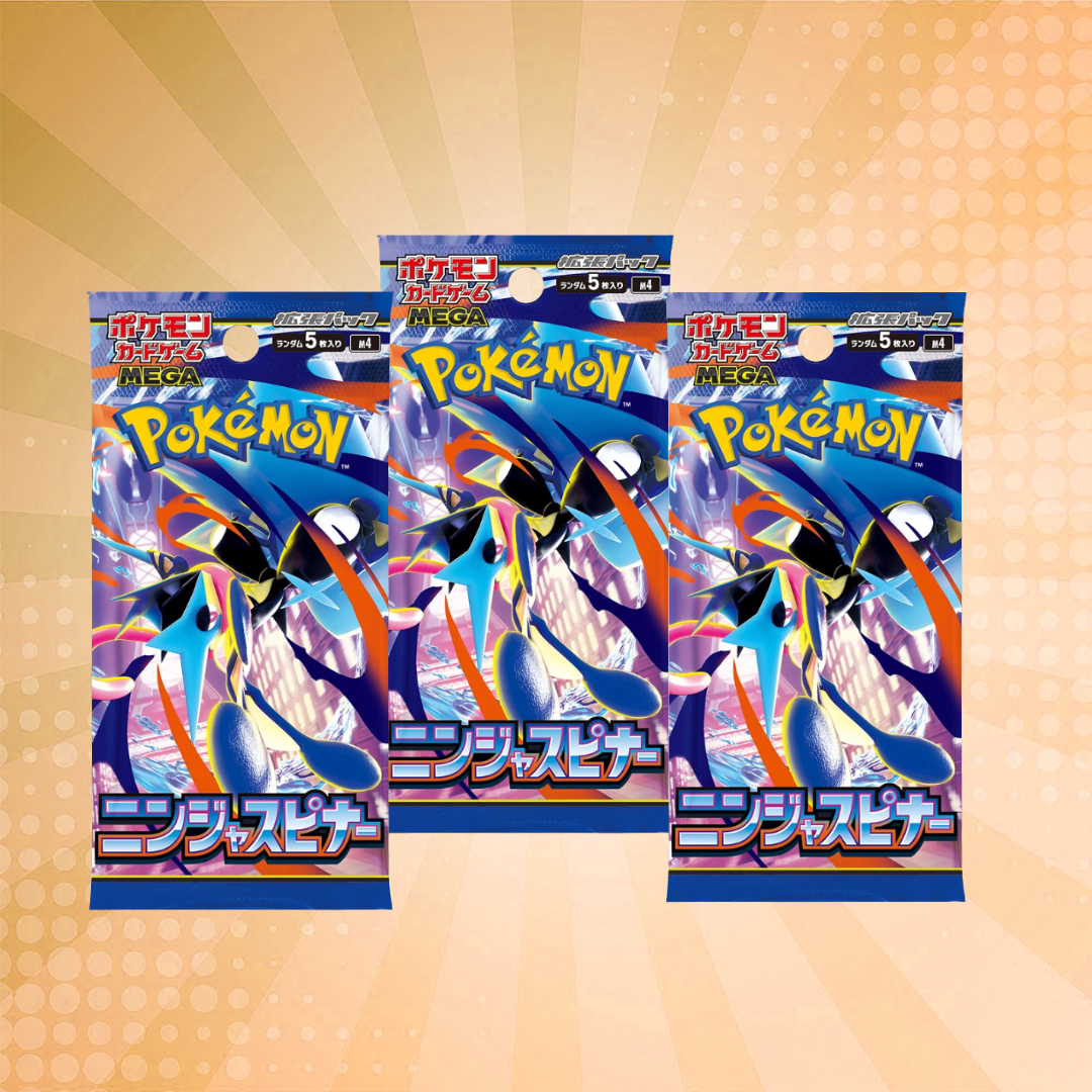 Japanese Pokémon: Ninja Spinner Booster Pack (5 Cards)