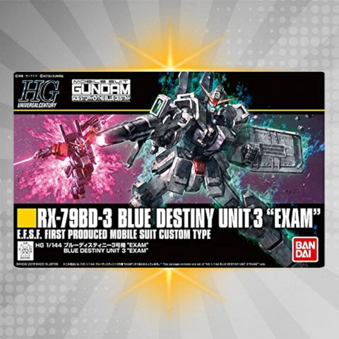 Bandai HGUC 1/144 Blue Destiny Unit 3 Exam Model Kit