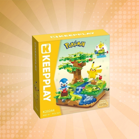 Keeppley Pokémon Creek Bank Fruit Picking Building Blocks Set