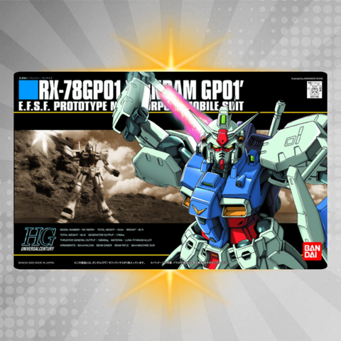 Bandai HGUC 1/144 #13 RX-78P01 GP01 Zephyrantes Gundam Model Kit