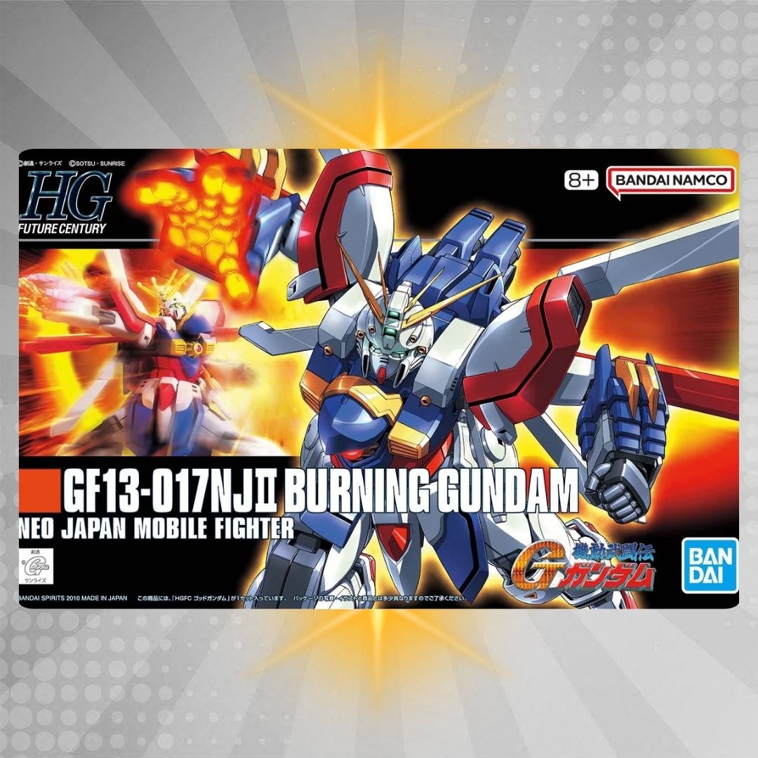 Bandai HGFC 1/144 GF13-017NJII Burning Gundam (God Gundam) Model Kit from Mobile Fighter G Gundam