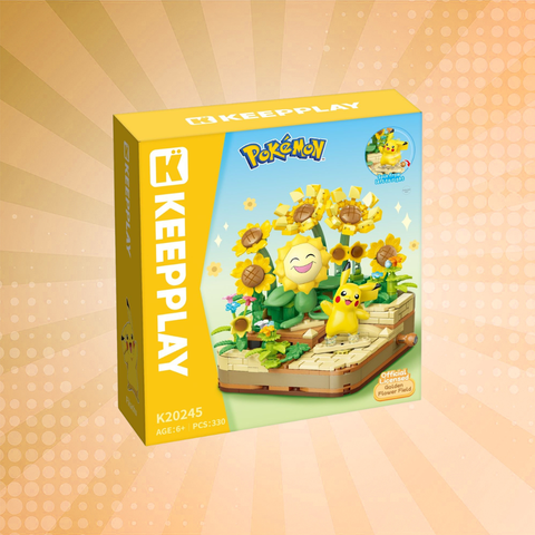Keeppley Pokémon Golden Flower Field Building Blocks Set