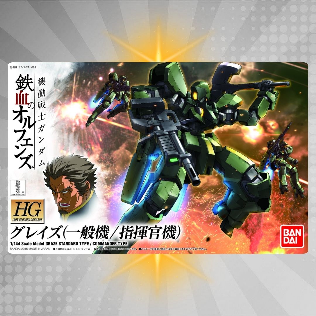Bandai HG 1/144 Graze Standard Type / Commander Type Model Kit from Mobile Suit Gundam: Iron-Blooded Orphans