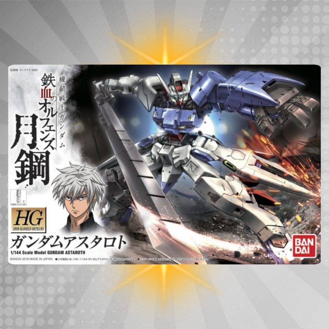 Bandai HG 1/144 Gundam Astaroth Model Kit from Mobile Suit Gundam: Iron-Blooded Orphans Steel Moon
