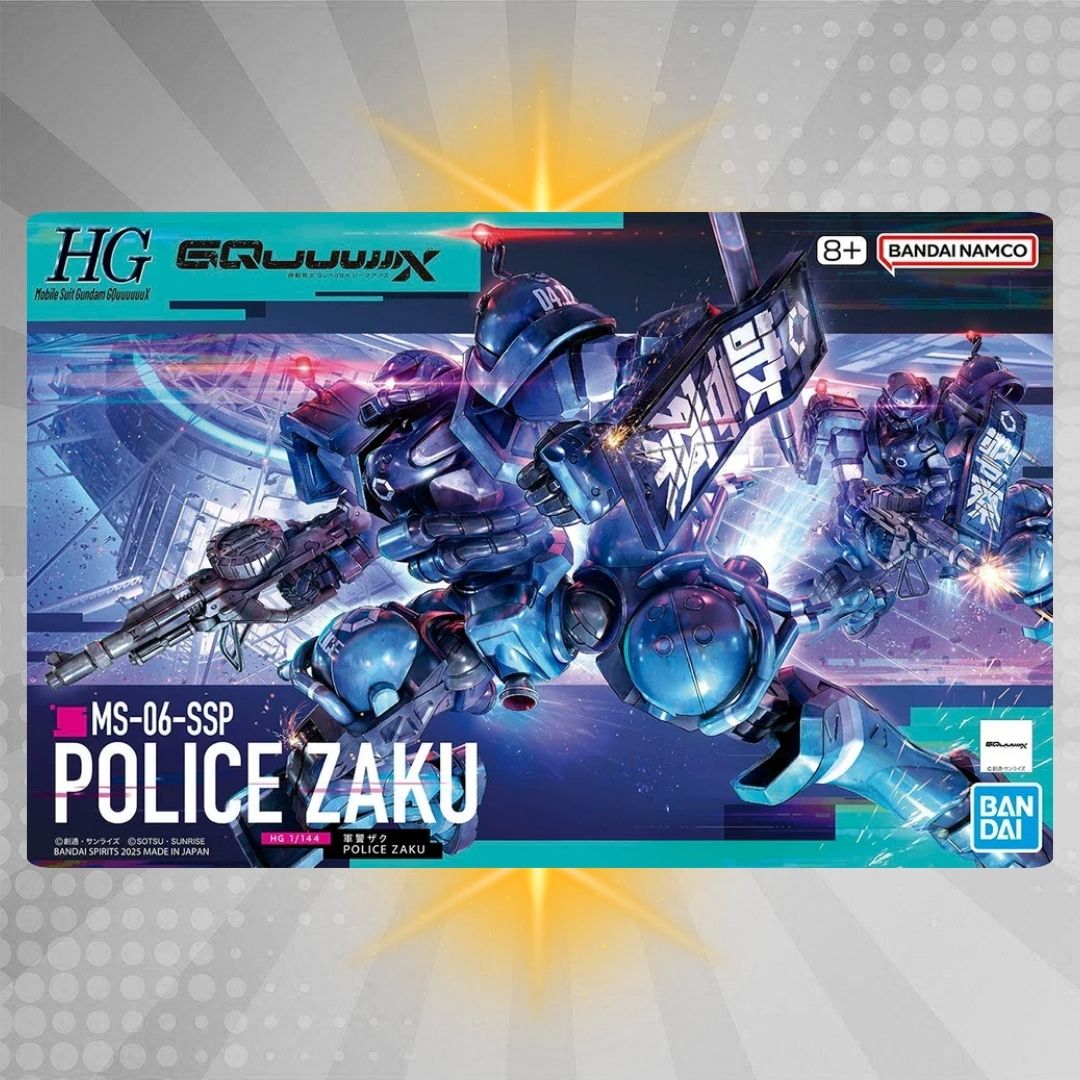 Bandai HG 1/144 Police Zaku Model Kit from Mobile Suit Gundam GQuuuuuuX