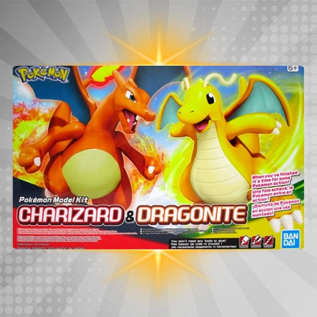 POKEMON MODEL KIT CHARIZARD & DRAGONITE