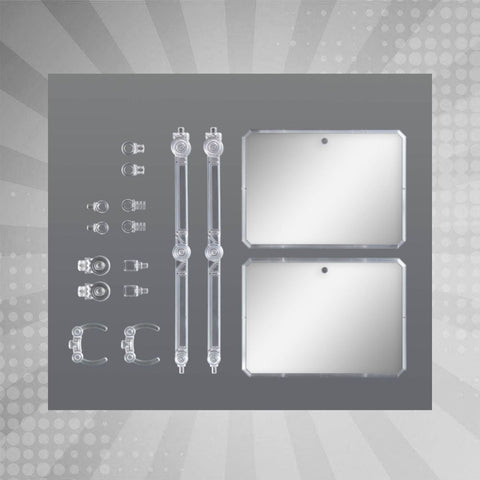 Bandai Action Base 7 [Clear Color] Mirror Stickers Set [Set of 2]