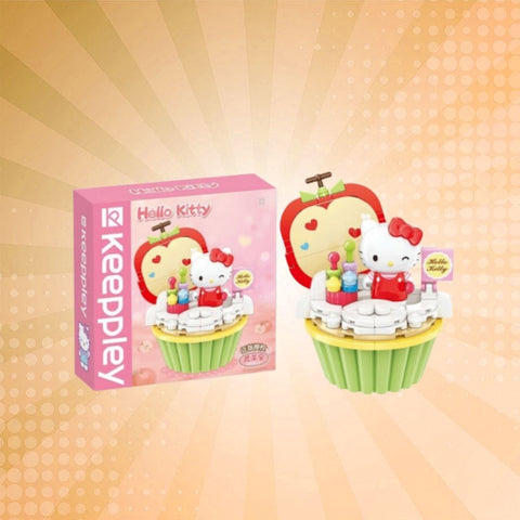 Keeppley Sanrio Series - Hello Kitty Apple Cupcake Building Blocks Set