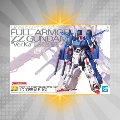 Bandai MG 1/100 Full Armor ZZ Gundam Ver. Ka Model Kit from Mobile Suit Gundam ZZ