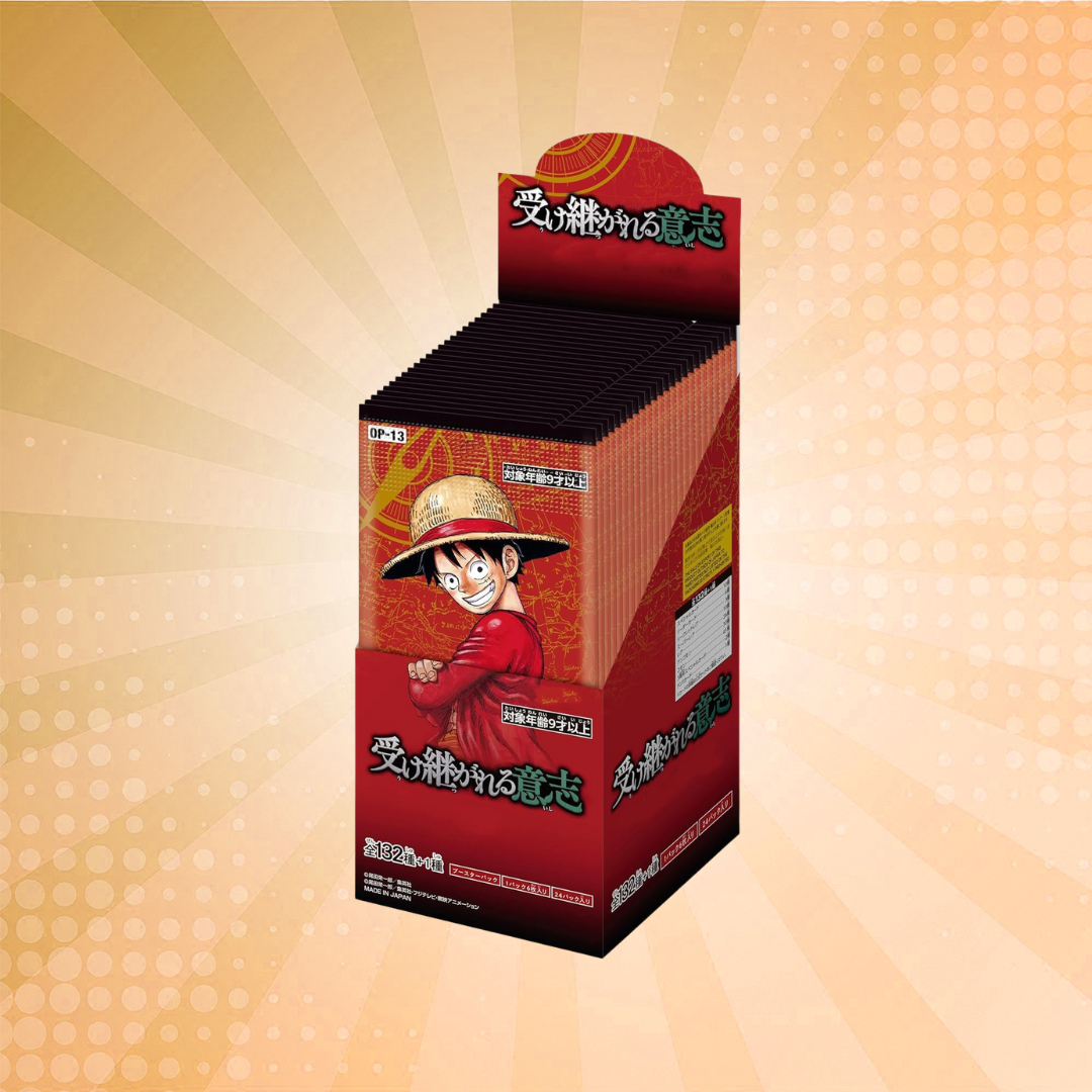 Japanese One Piece: OP-13 Carrying on His Will Booster Box (24 Packs)