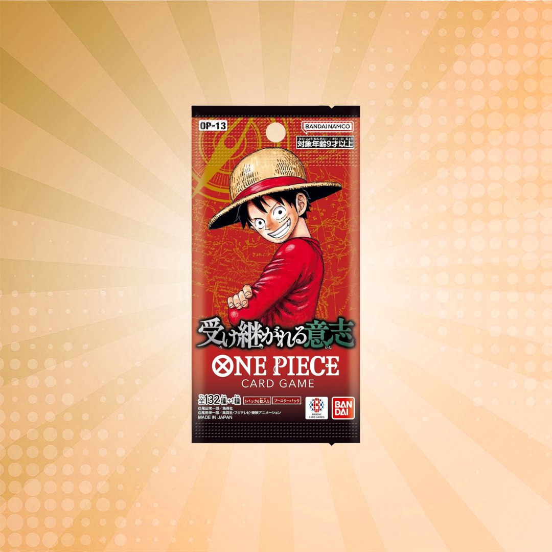 Japanese One Piece: OP-13 Carrying on His Will Booster Pack (6 Cards)