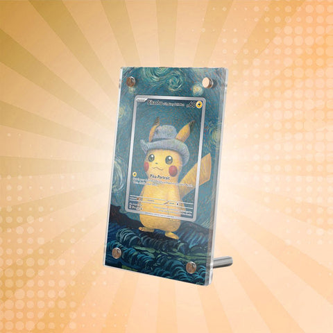 [Non-PSA] Pikachu With Grey Felt Hat - Pokémon Extended Artwork Protective Display Case