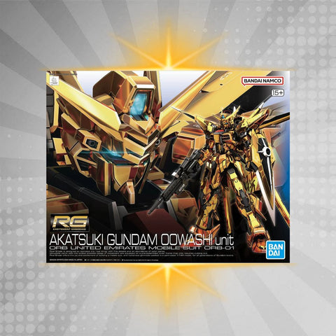 Bandai RG 1/144 Akatsuki Gundam Oowashi Unit Model Kit from Mobile Suit Gundam SEED Destiny