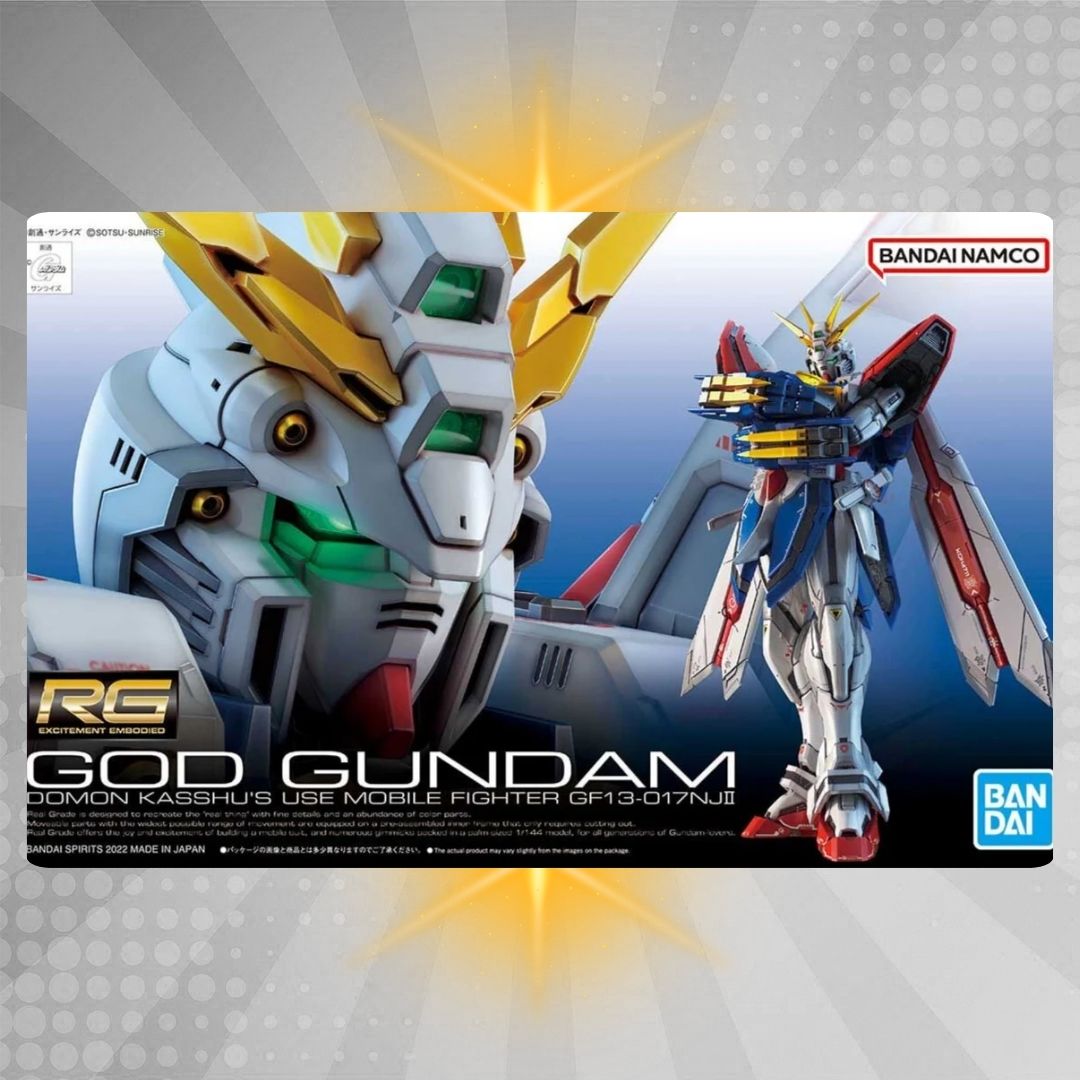 Bandai RG 1/144 God Gundam Model Kit (Burning Gundam)