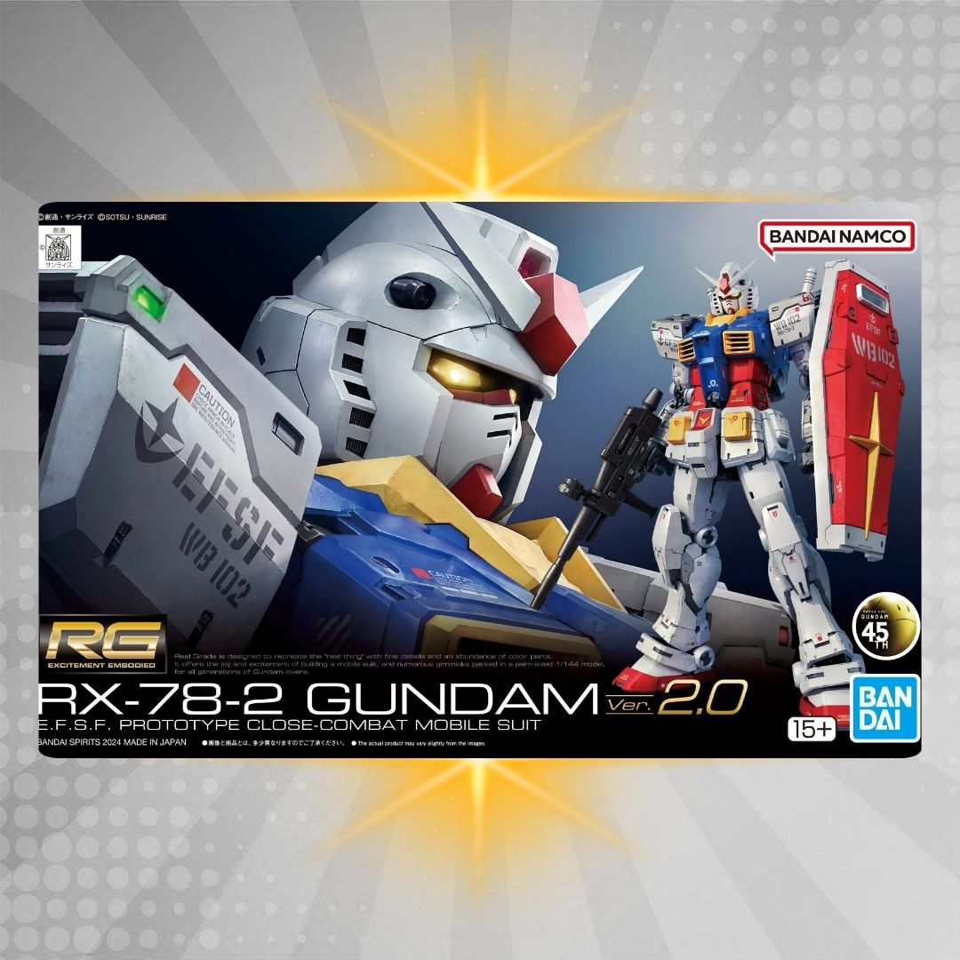 BANDAI Hobby RG 1/144 RX-78-2 GUNDAM Ver.2.0