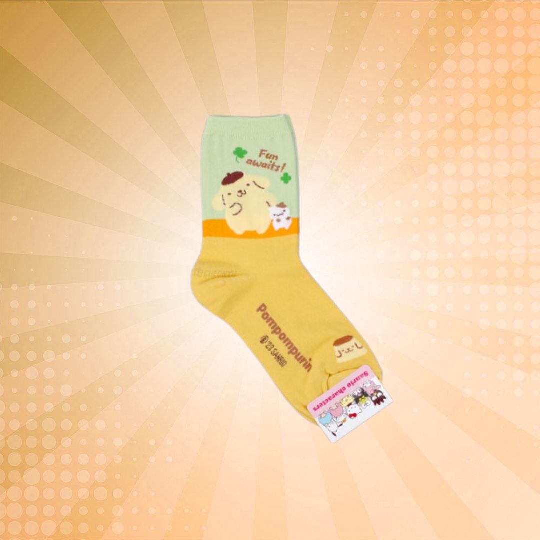 Sanrio Color Match Long Socks (Size: 220-260mm) - Pompomruin