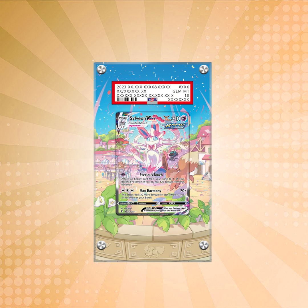 [PSA] Sylveon VMAX 212/203 Pokémon Extended Artwork Protective Card Display Case