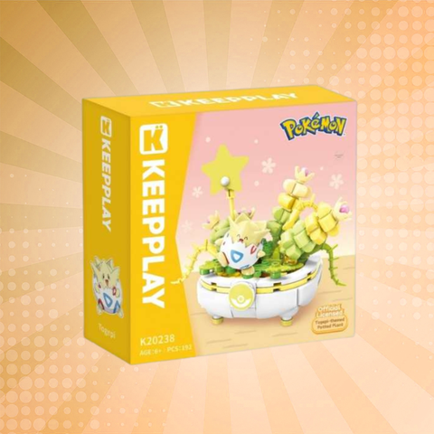 Keeppley Pokémon Togepi Themed Potted Plant Building Blocks Set